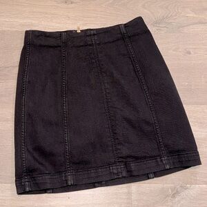 Free People modern femme mini skirt black size 2